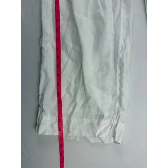 NWT J CREW Wide-leg Seaside Pant in Linen White Size XS - Picture 9 of 10